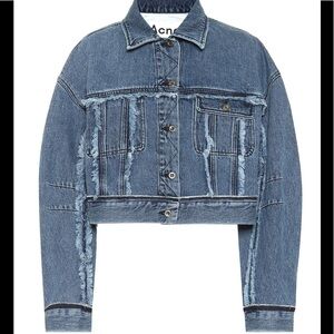 NWT ACNE cropped denim jean jacket